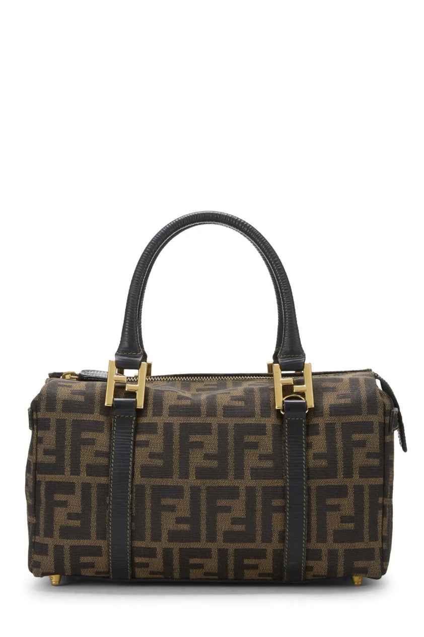Fendi Zucca canvas Boston bag