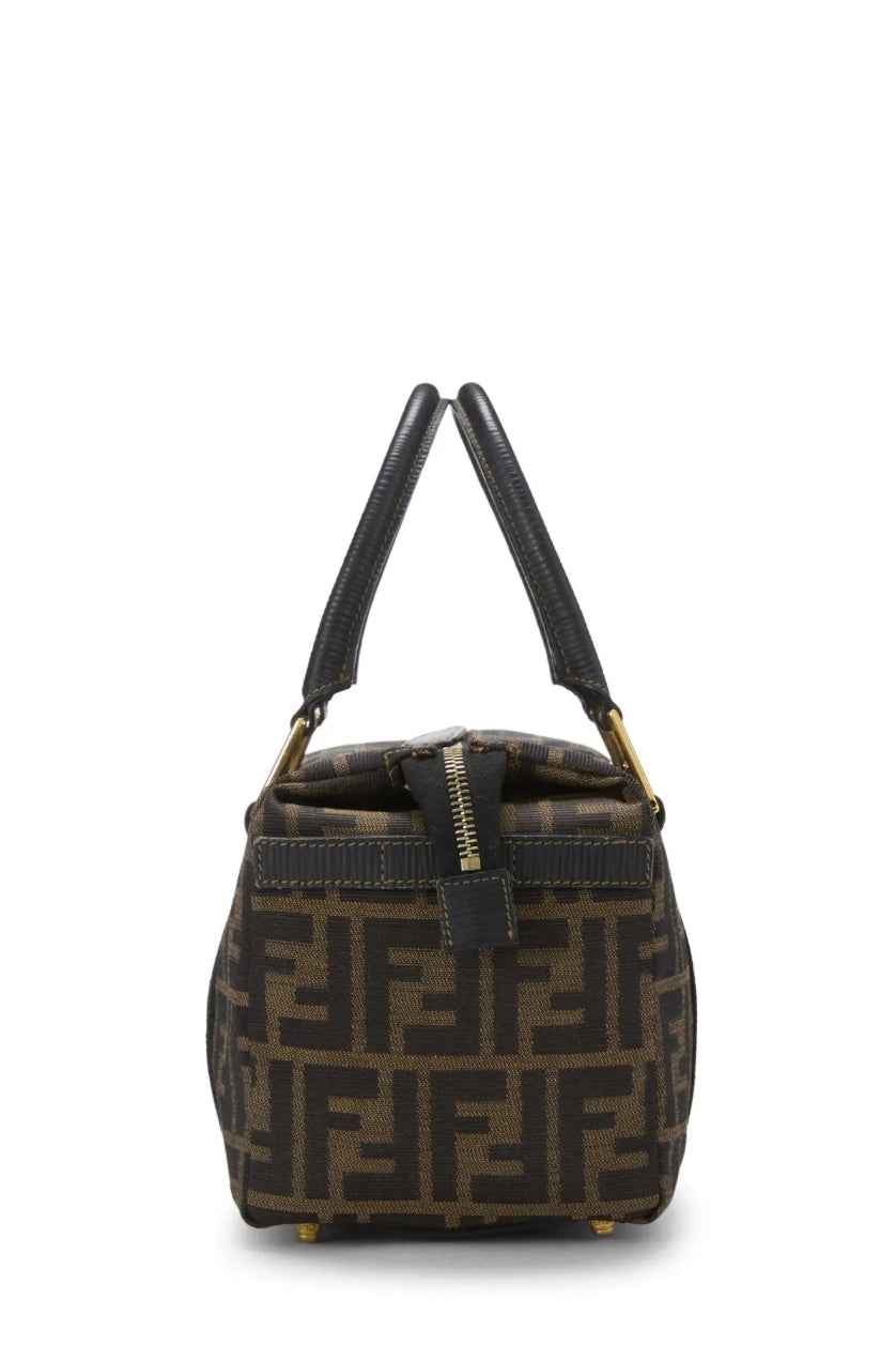 Fendi Zucca canvas Boston bag