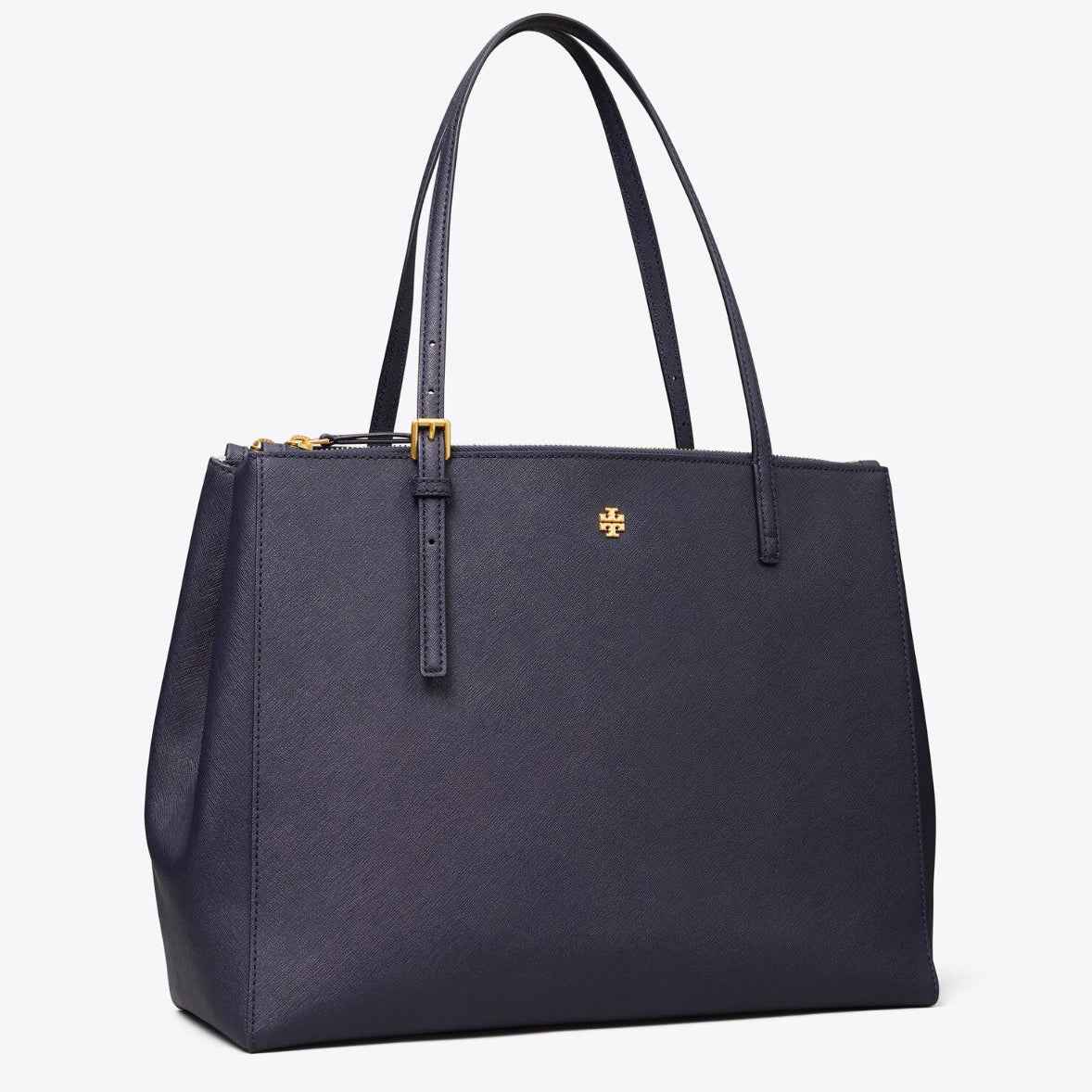 LEATHER DOUBLE ZIP TOTE