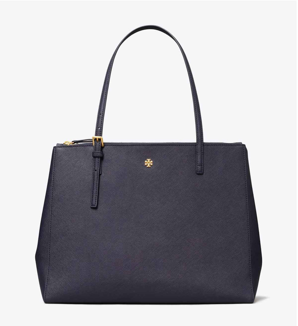 LEATHER DOUBLE ZIP TOTE