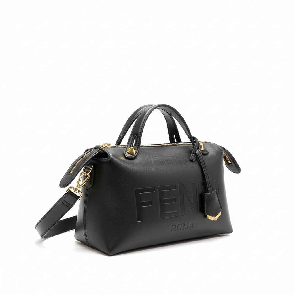 Fendi By The Way bag featuring hot-stamped Roma lettering