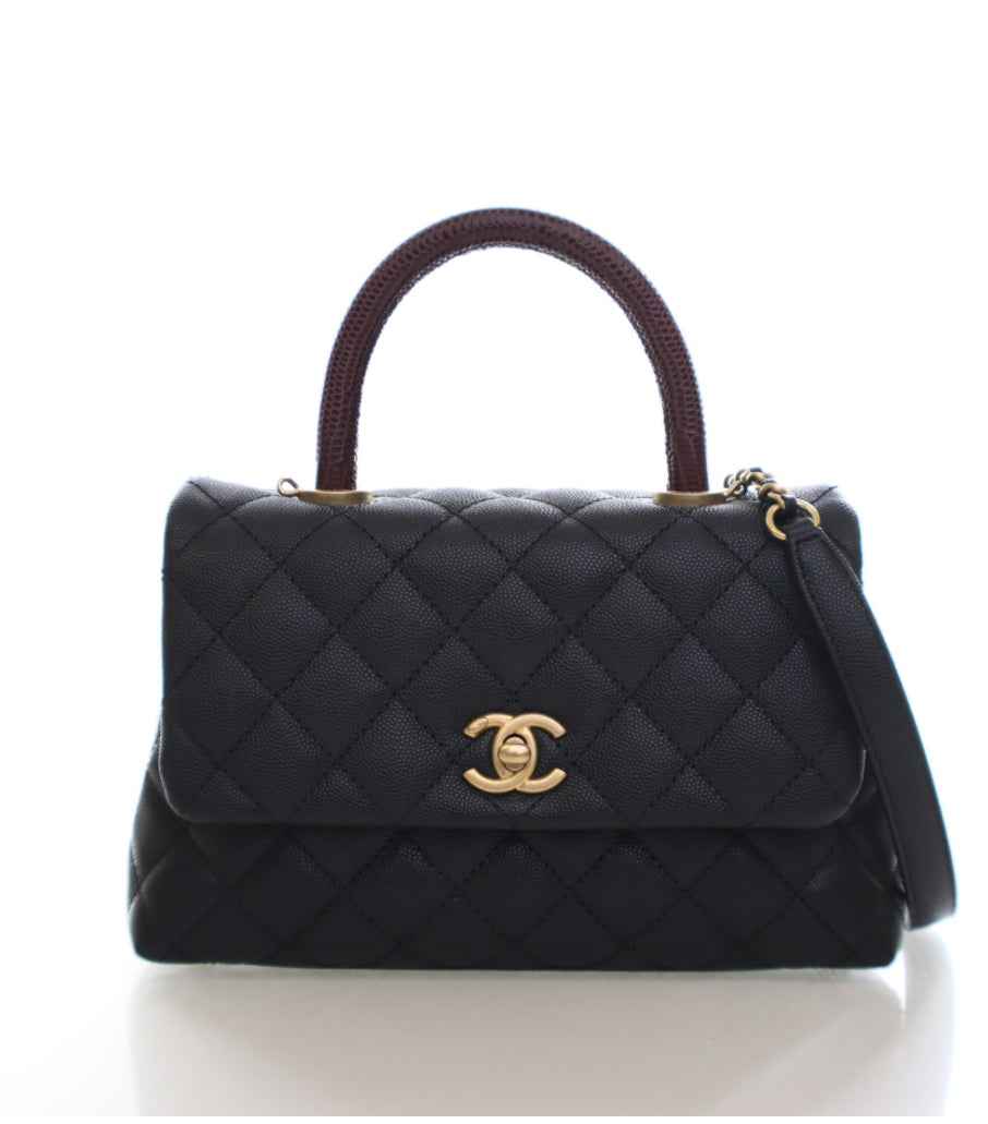 Chanel Small Caviar Coco Handle Bag - WOW BOUTIQUE