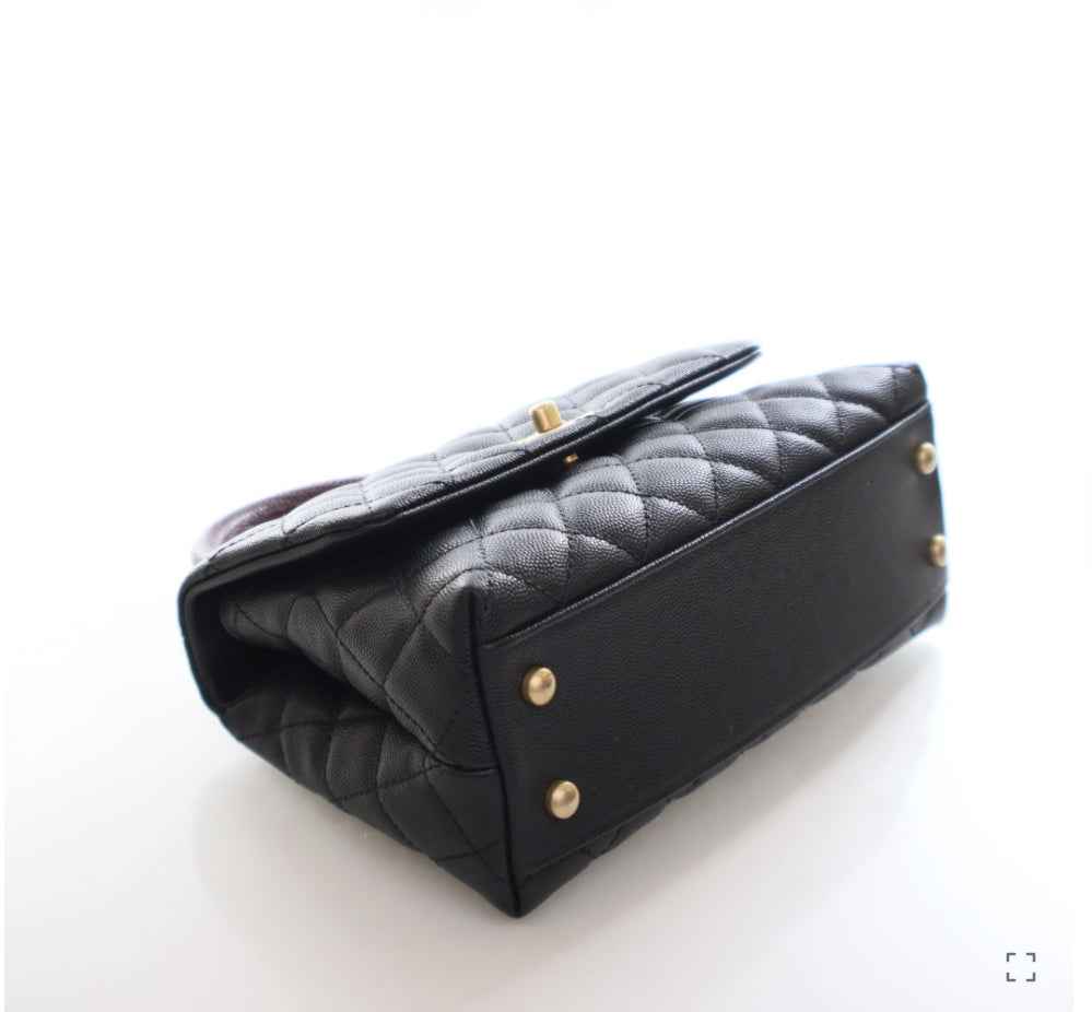 Chanel Small Caviar Coco Handle Bag - WOW BOUTIQUE