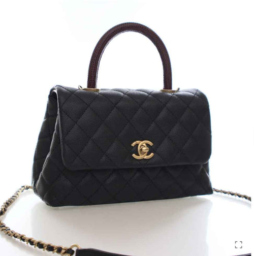 Chanel Small Caviar Coco Handle Bag - WOW BOUTIQUE