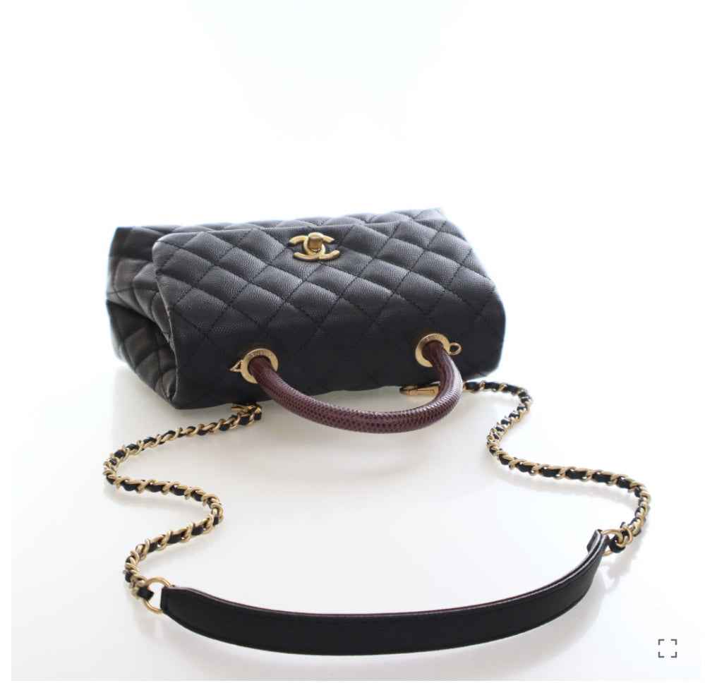 Chanel Small Caviar Coco Handle Bag - WOW BOUTIQUE