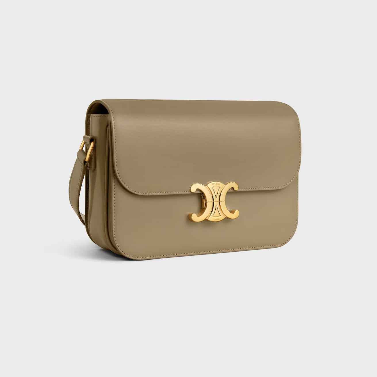 CLASSIQUE TRIOMPHE BAG IN SHINY CALFSKIN - WOW BOUTIQUE