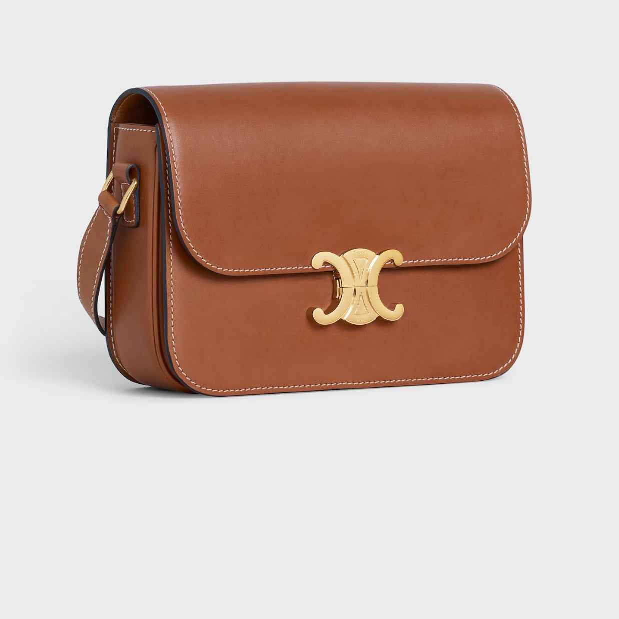 CLASSIQUE TRIOMPHE BAG IN SHINY CALFSKIN - WOW BOUTIQUE