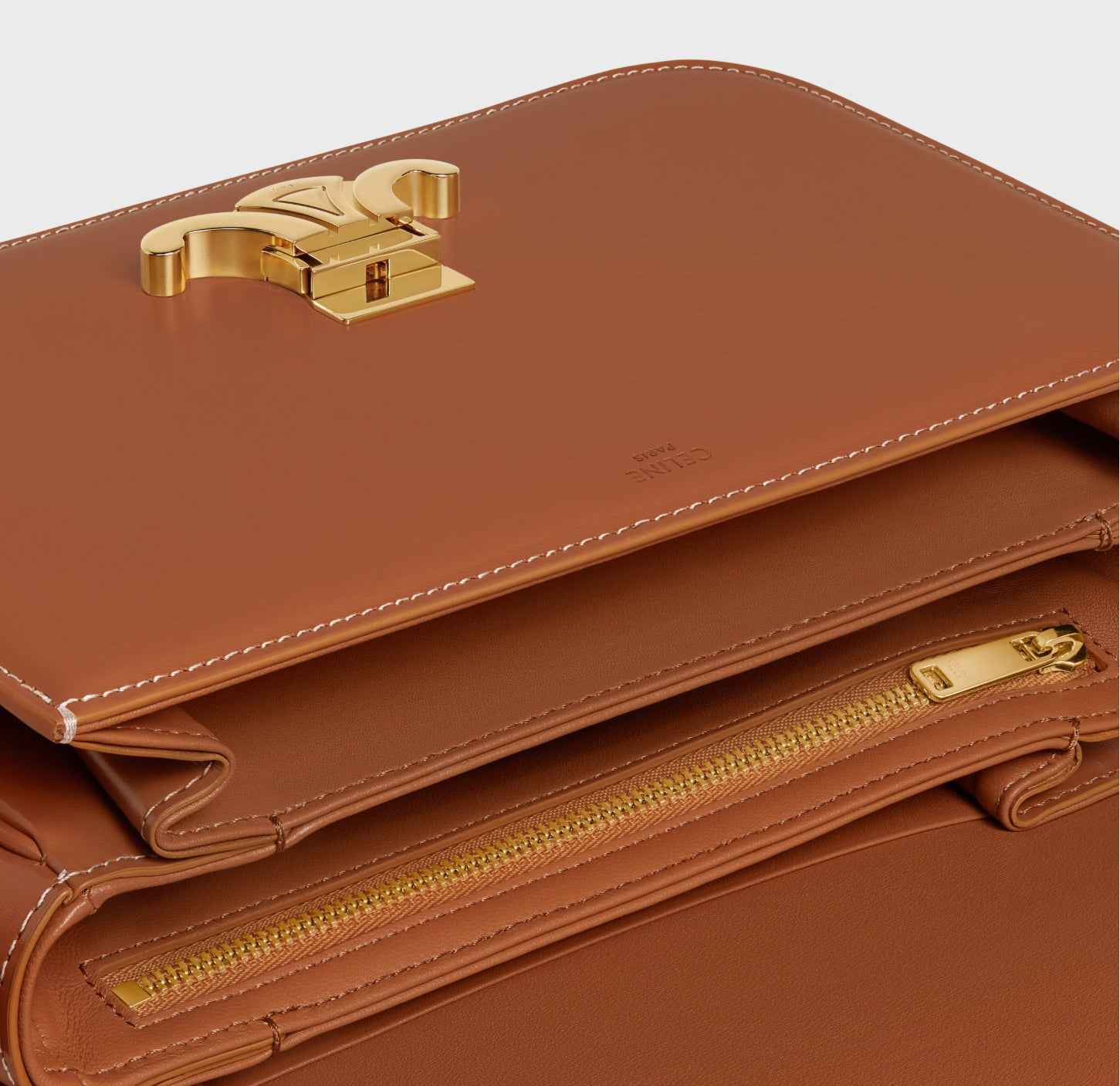 CLASSIQUE TRIOMPHE BAG IN SHINY CALFSKIN - WOW BOUTIQUE