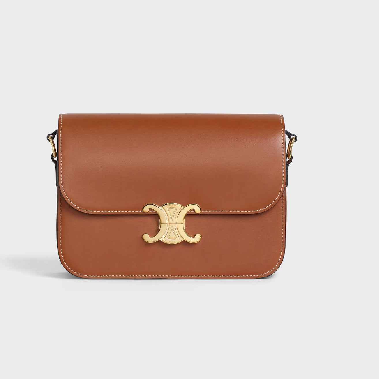 CLASSIQUE TRIOMPHE BAG IN SHINY CALFSKIN - WOW BOUTIQUE
