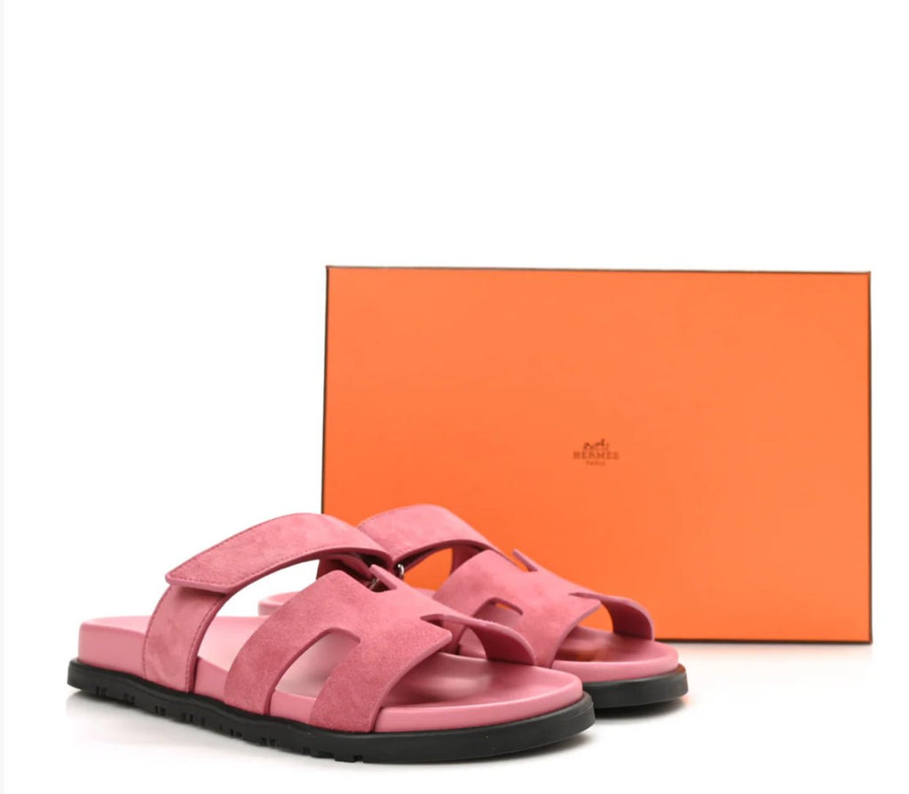Hermès Chypre Sandals in Rose Aphrodite - WOW BOUTIQUE