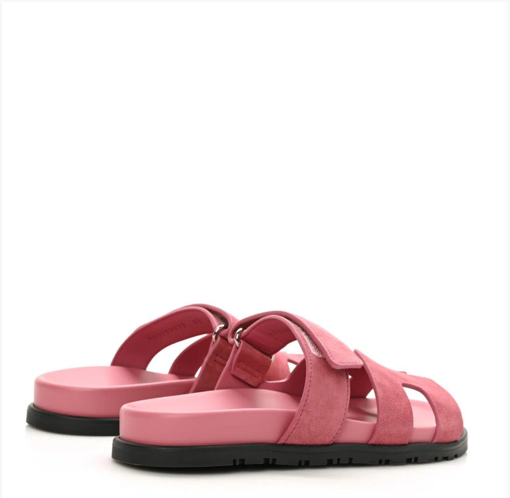 Hermès Chypre Sandals in Rose Aphrodite - WOW BOUTIQUE