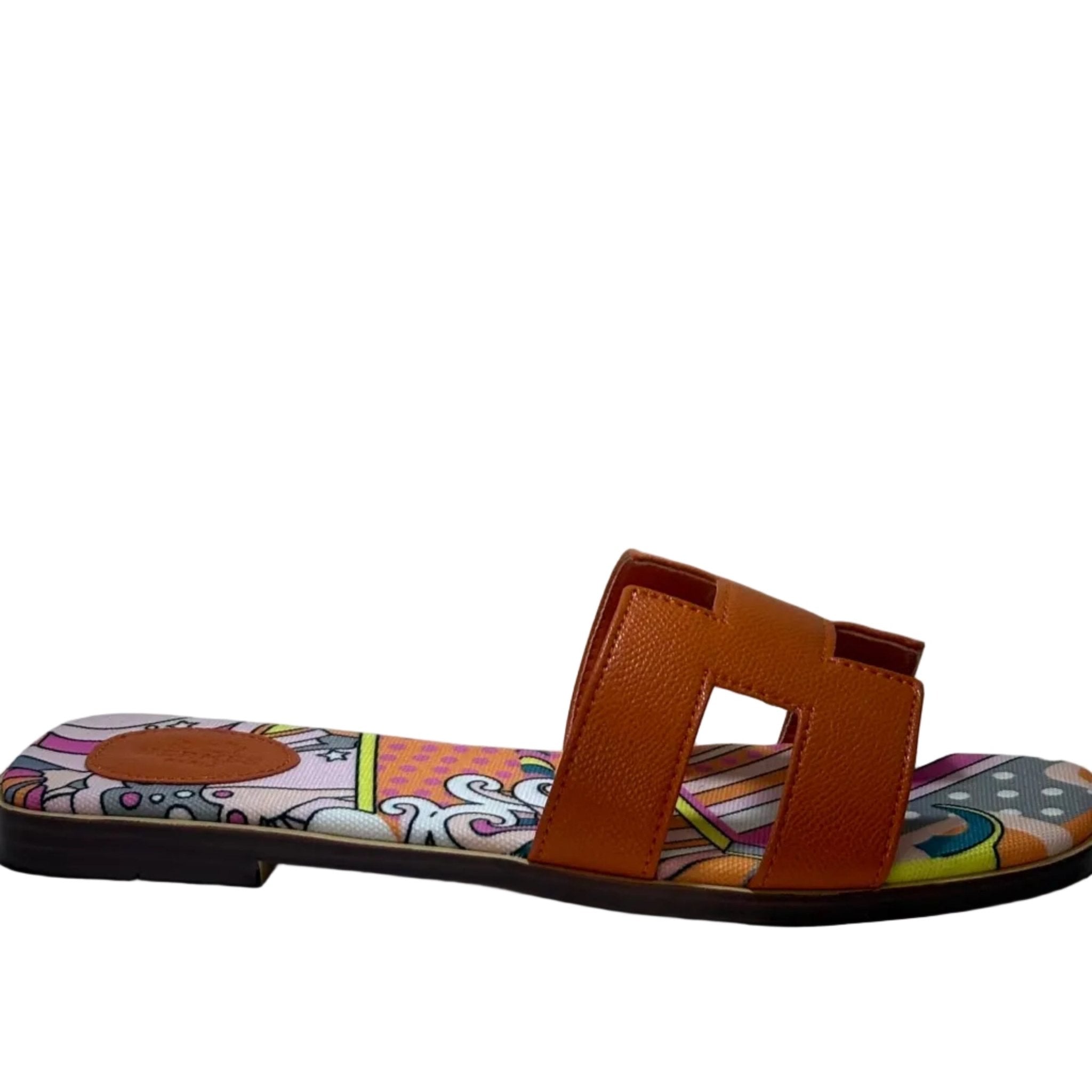 صندل هيرمز ملون - WOW BOUTIQUE